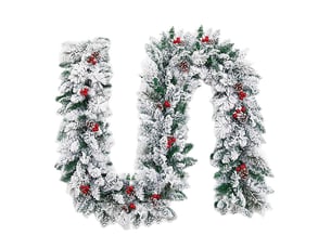 Guirlande de noël en pin vert 1,8m – épaisse, réutilisable, pour cheminée, table, mur et intérieurextérieur