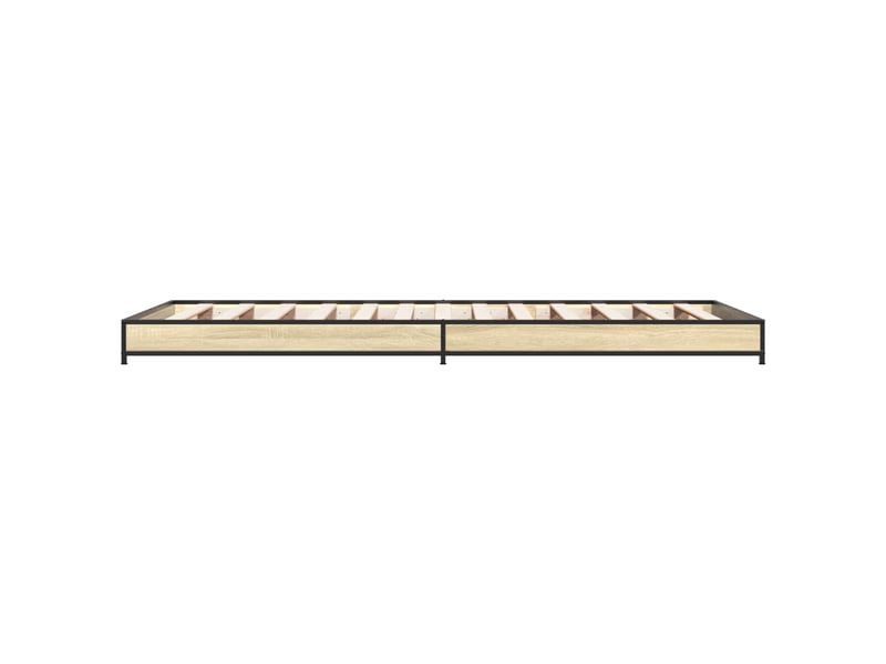  Lit simple- lit adulte -  cadre de lit chêne sonoma 80 x 200 cm bois d'ingénierie  - Conforama D
