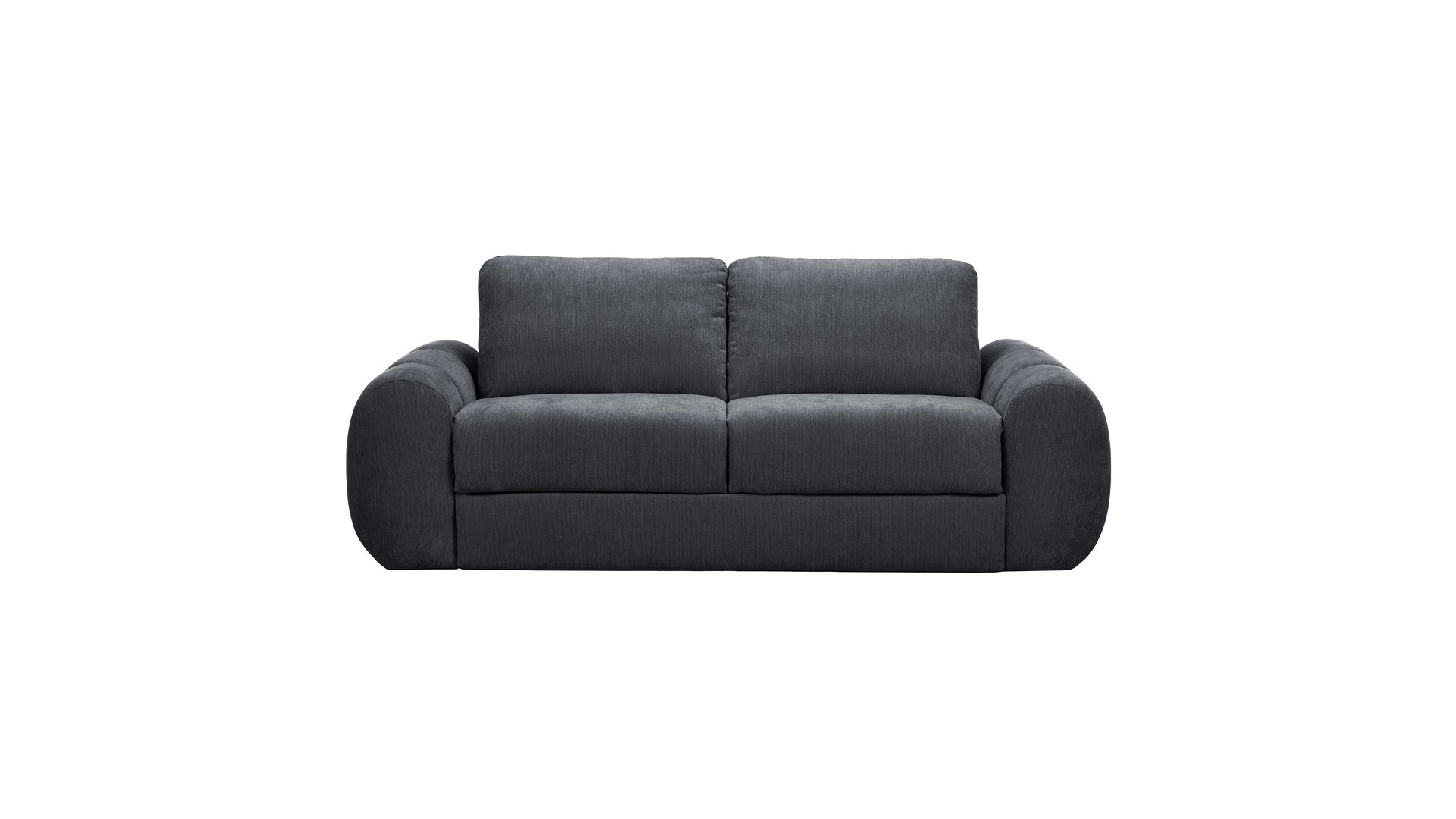 Canape droit convertible gris 3 places BULMA gris 94 Conforama