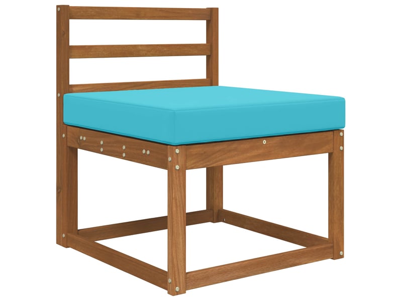  Coussin de canapé d'extérieur, coussin de chaise polyester turquoise 60 x 60 cm cf54176  - Conforama C