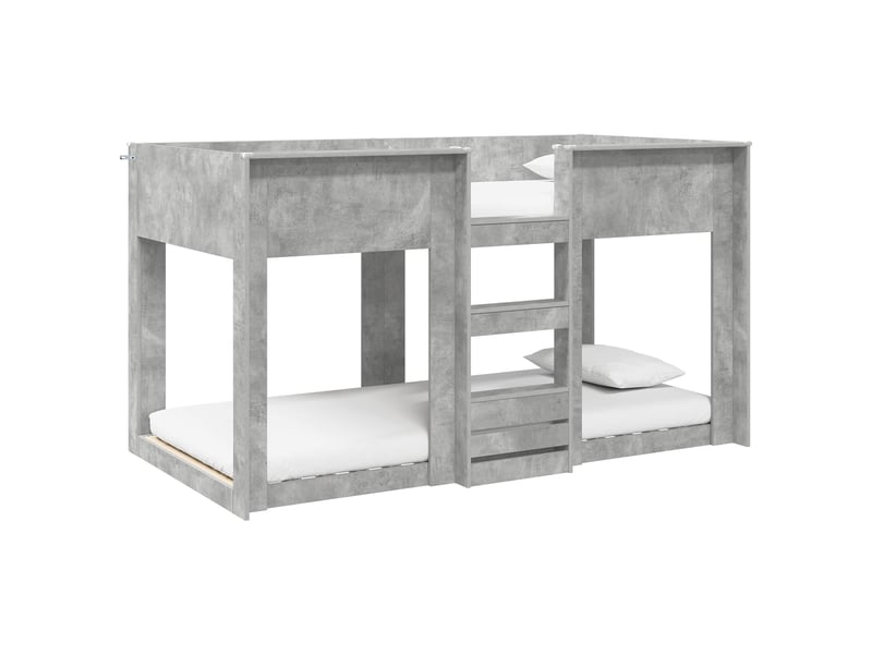  Lit superposé pour enfants - lit jeune gris béton 80 x 200 cm  - Conforama A