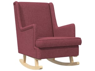 Fauteuil convertible VIDAXL Tissu rouge