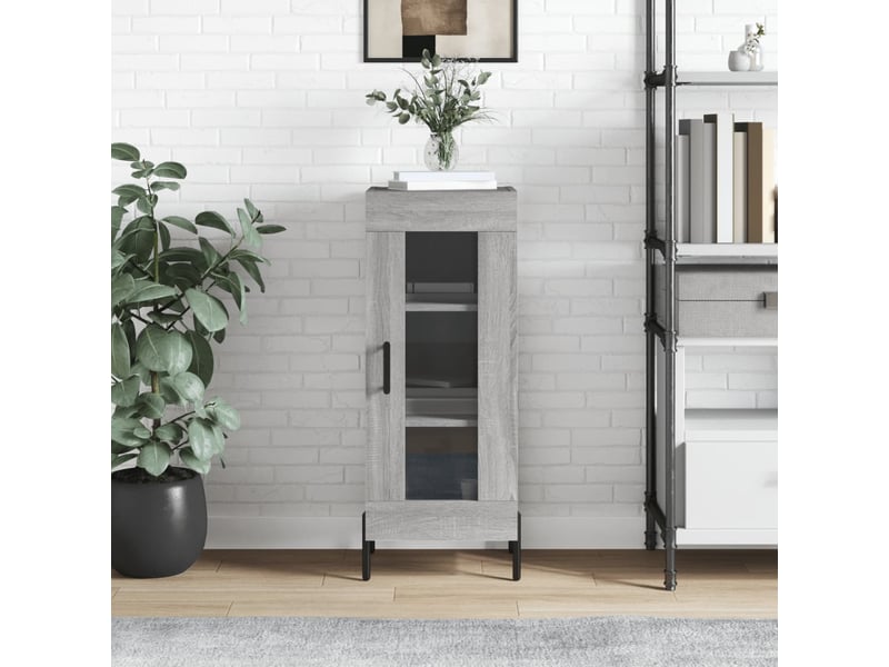  Buffet - bahut - meuble de rangement sonoma gris 34,5x34x90 cm bois d'ingénierie  - Conforama B