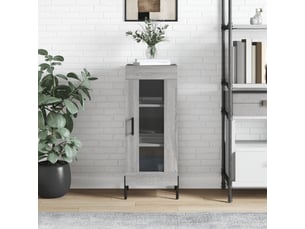 Buffet - bahut - meuble de rangement sonoma gris 34,5x34x90 cm bois d'ingénierie