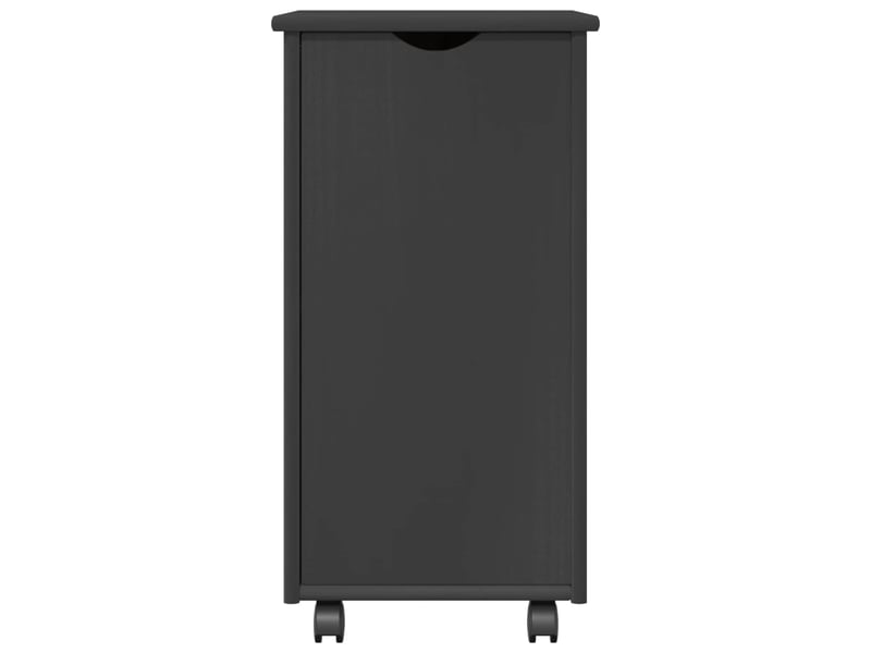 Caisson roulant de bureau gris 34 x 39 x 65,5 cm bois de pin massif  - Conforama E