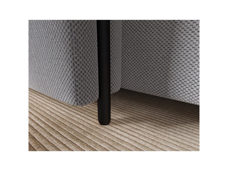 Canapé d'angle convertible arvessa gris clair – angle gauche avec coffre - Conforama E