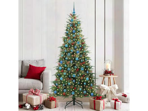 Sapin de noël - arbre de noël artificiel à branches articulées vert 210 cm