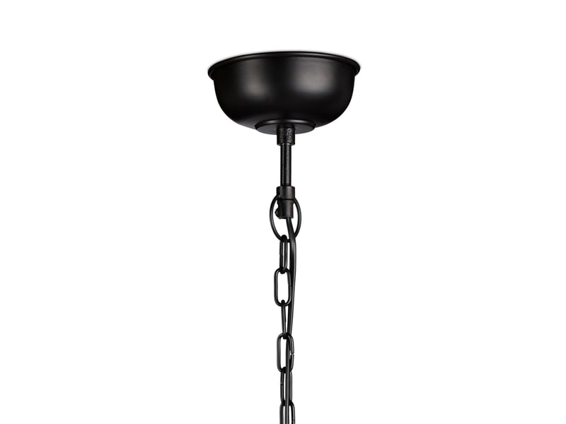  Lampe à suspension industrielle rétro salle à manger 145 x 21 x 21 cm en fer noir 13_0005939  - Conforama C