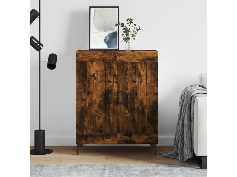  Buffet - bahut - meuble de rangement chêne fumé 69,5x34x90 cm bois d'ingénierie  - Conforama B