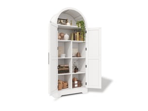 Vitrine coloris blanc MIVRAY - 70 cmx170 cm