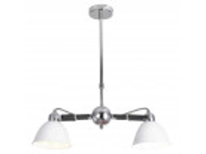  Fabrilamp buri, lampe, moderne, 2 x e27, blancchromé, 52-81 x 52 x 15.5 cm 143152001 - Conforama B