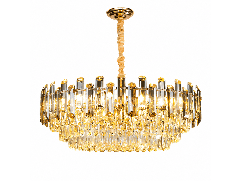  Suspension en cristal biseauté a-5 ø 100 cm – éclairage 3 couleurs XIKOU00A5 - Conforama A