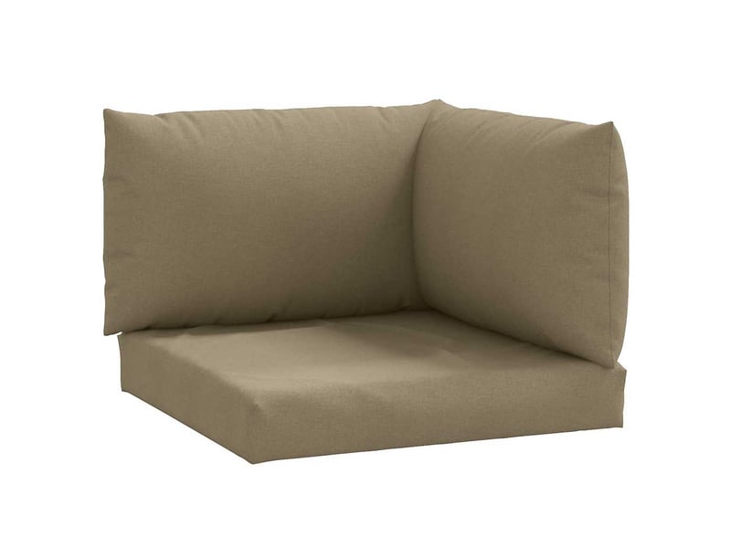  Lot de 3 coussins de palette, coussins de canapé taupe mélangé tissu cf59712  - Conforama A