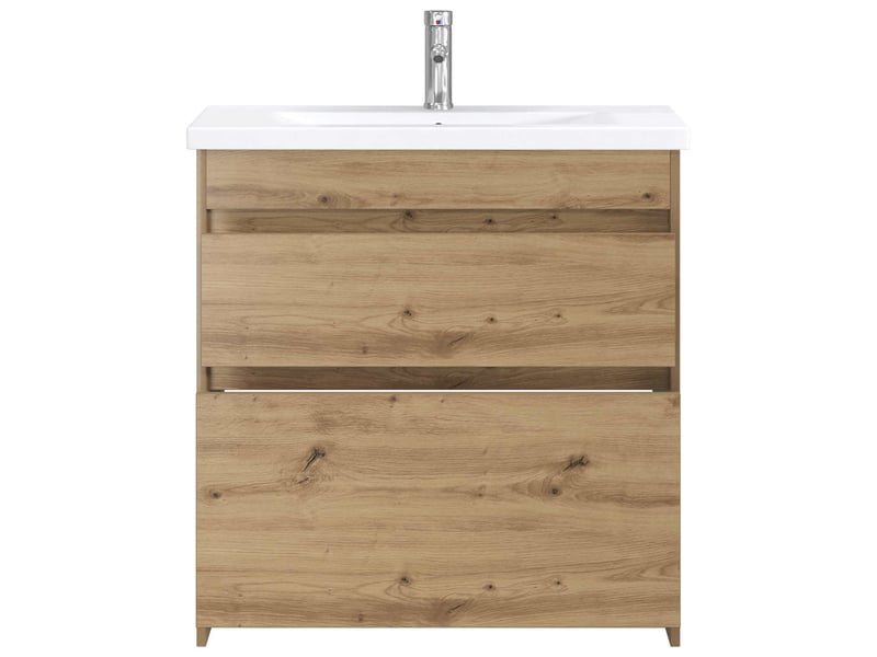  Ensemble de mobilier de salle de bain chêne artisanal shl2096  - Conforama C