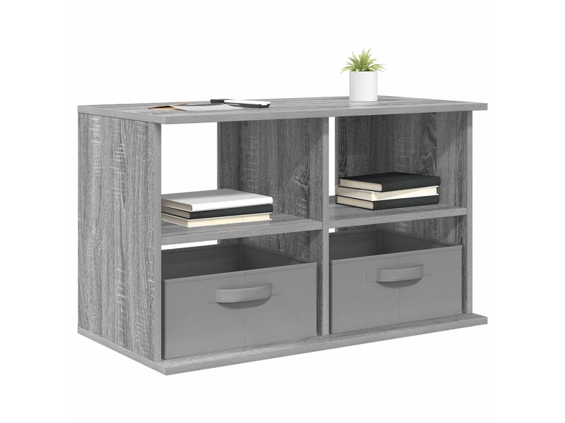  Support de télévision avec tiroir gris sonoma 79x40x48 cm  - Conforama C