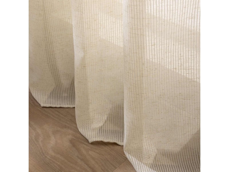  Rideau voilage à œillets sanya 140x280cm naturel  - Conforama C