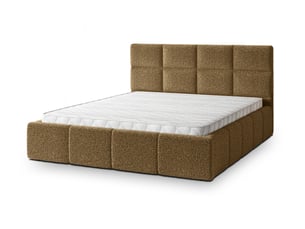 Lit coffre 180x200 cm <strong>MASSENO</strong> <strong></strong> coloris bois clair