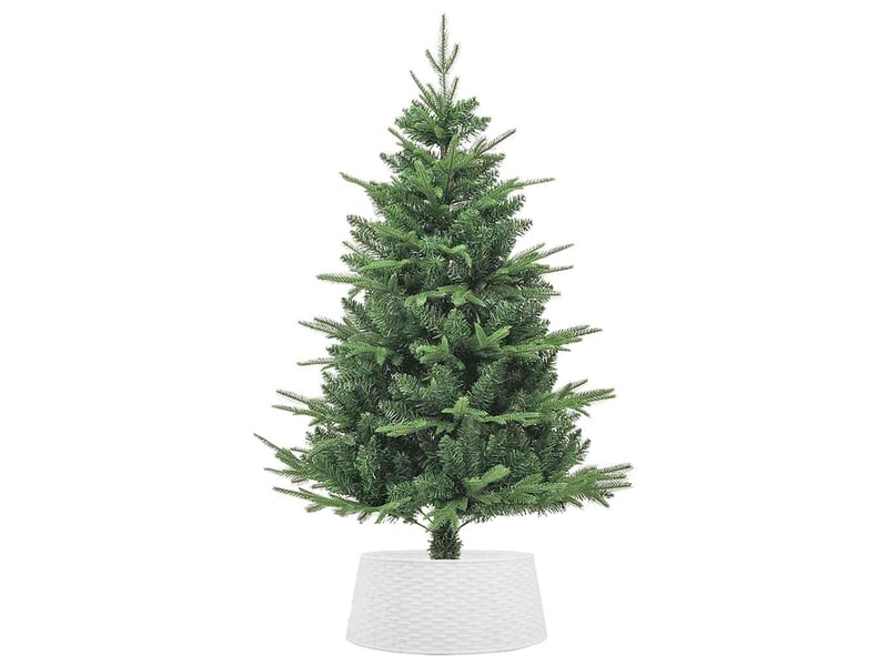  Jupe de sapin de noël blanc ø56x23 cm plastique  - Conforama D
