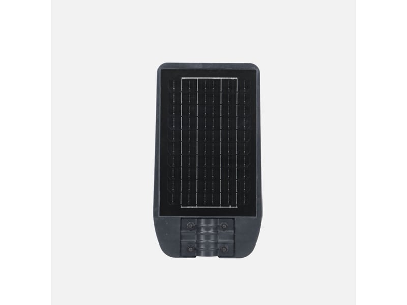 Lampadaire solaire led fabrilamp bazan 100 w 1400 lm 6500 k ip65 gris 263381028 - Conforama C