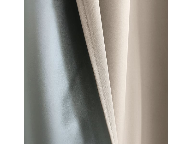Rideau 100% occultant thermique hiver,été - 135 x 240 cm - 135x240cm - naturel  - Conforama D