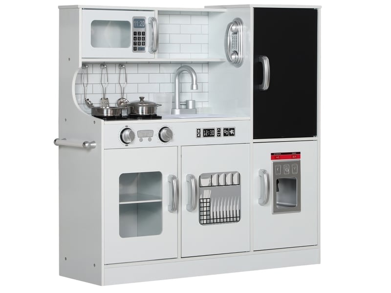  Cuisine enfant 83,8x26,8x81 cm avec accessoires mdf blanc  - Conforama A