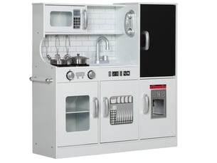 Cuisine enfant 83,8x26,8x81 cm avec accessoires mdf blanc