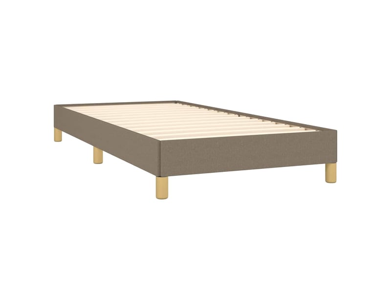  Lit simple- lit adulte -  cadre de lit sans matelas taupe 100x200 cm tissu  - Conforama C