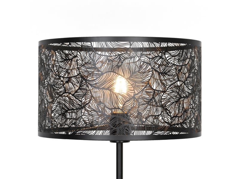 Lampadaire Métal 153 cm noir MOLLY - Conforama K