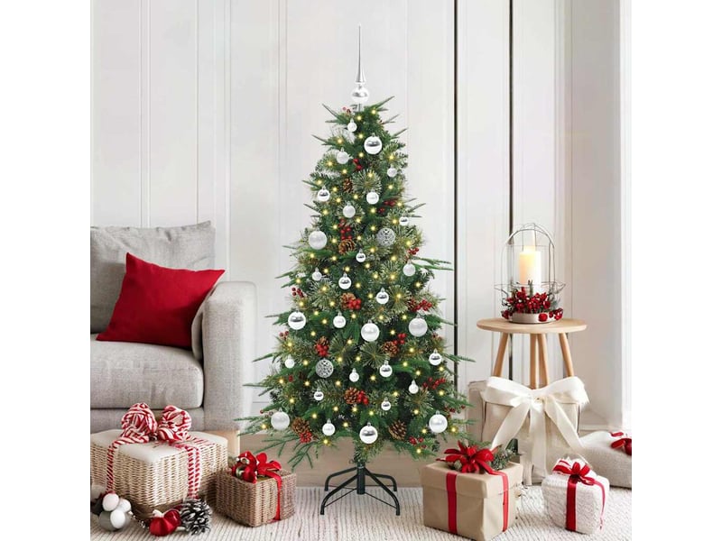  Sapin de noël artificiel, arbre de noël à branches articulées vert 150 cm shl9694  - Conforama B