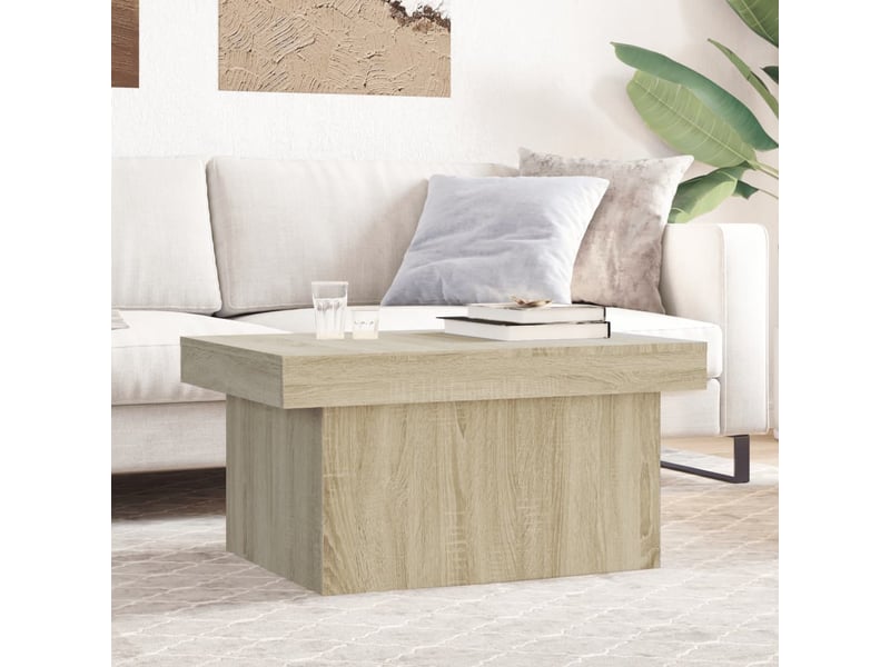  Table basse - table de salon - table à thé chêne sonoma 100x55x40 cm bois d'ingénierie  - Conforama B