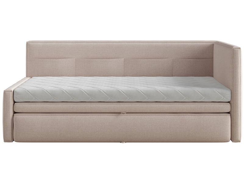 Selsey nesmi - lit rembourré - 90x200 cm - beige Nesmi - Conforama A