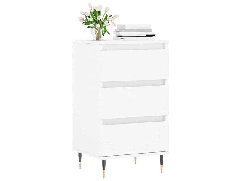  Buffet - bahut - meuble de rangement blanc 40x35x70 cm bois d’ingénierie  - Conforama C