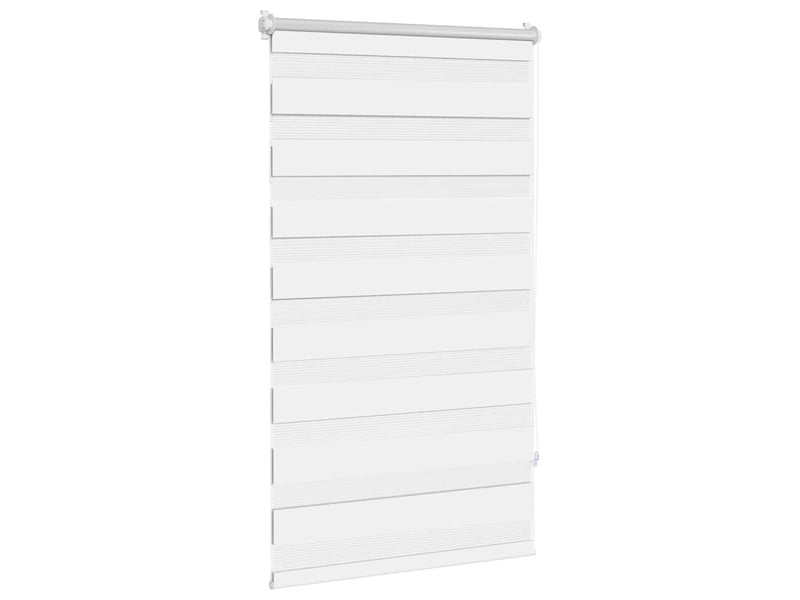  Store vénitien zebra, store de fenêtre 90,9 x 150 cm, largeur du tissu 86,7 cm, blanc cf48214  - Conforama C