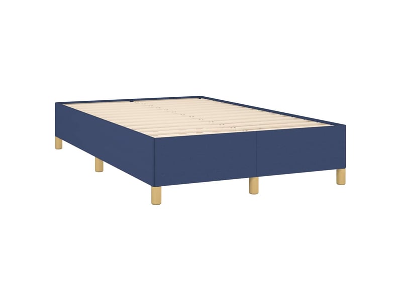  Lit double- lit adulte -  cadre de lit sans matelas bleu 120x190 cm tissu  - Conforama B