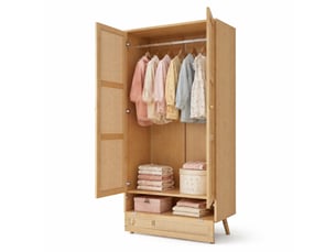 Armoire     <strong>VIVRYN</strong> <strong></strong> coloris naturel largeur 90 cm