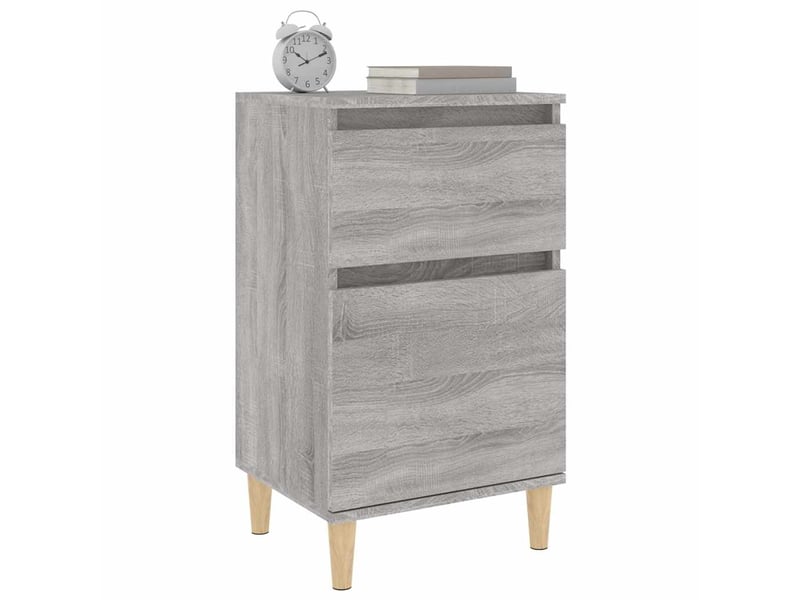  Table de chevet - cabinet de chevet - table de nuit sonoma gris 40x35x70 cm  - Conforama C