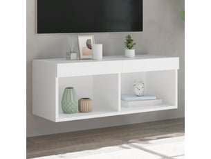 Meuble tv coloris blanc 80 cm <strong></strong>  <strong></strong>