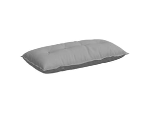 Coussin de dos, coussin de dossier gris nuage 100 x 19 x 50 cm tissu cf54734