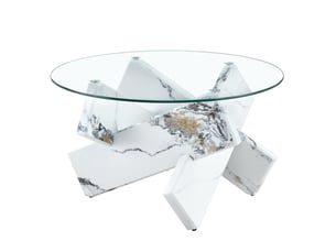 Table basse rond(e) coloris bicolore <strong>HAUSS SPOLE</strong> <strong></strong>