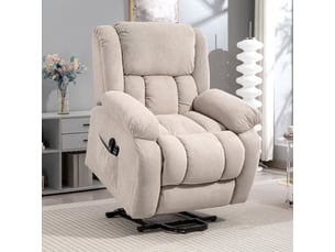 Fauteuil fixe  <strong></strong> Velours beige