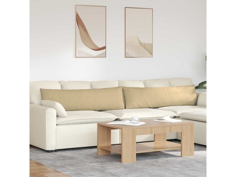 Lot de 2 coussins de canapé, coussins décoratifs vert gris 145 x 40 cm cf59199 - Conforama B