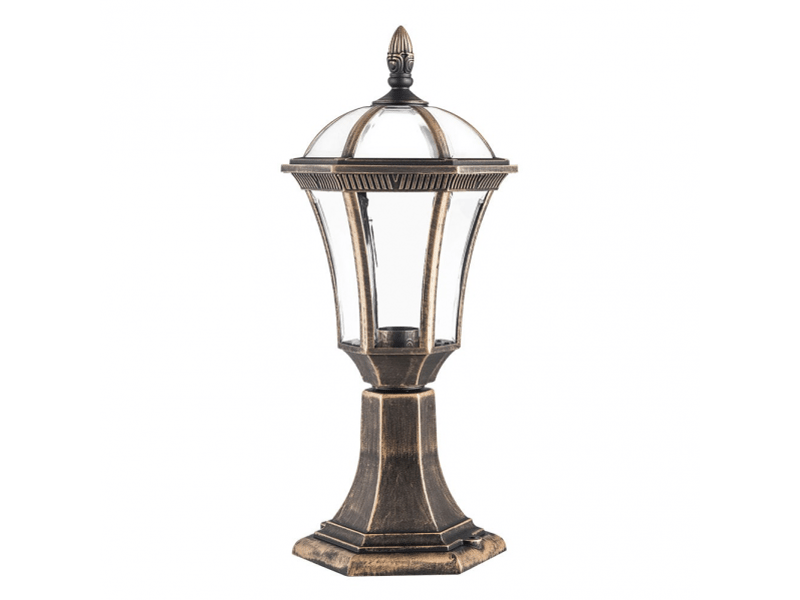  Lanterne de muret extérieur fabrilamp comino or vieilli, 1 x e27, ip44, 47,6 x 17,6 x 17,6 cm 126171016 - Conforama A