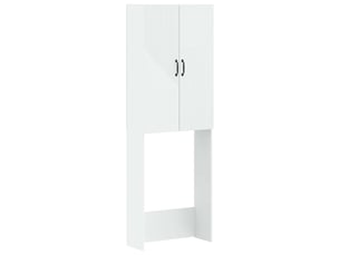 Armoire de toilette, meuble de toilette haarlem blanc 66x25.5x190 cm