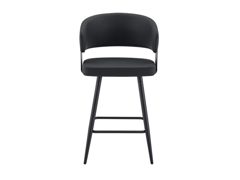  Tabouret de bar lot de 2 avec dossier enveloppant et accoudoirs intégrés  - Conforama A