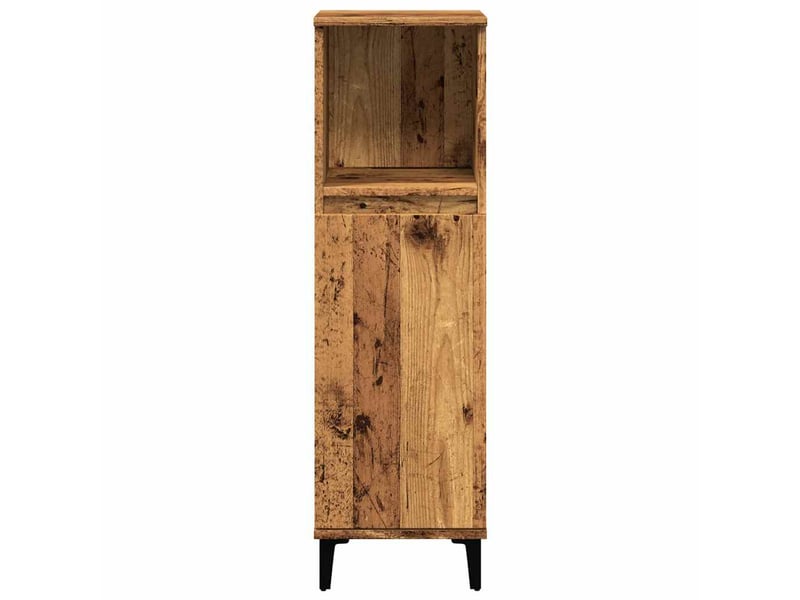  Armoire de salle de bain vieux bois 30x30x100cm bois ingénierie shl6639  - Conforama D