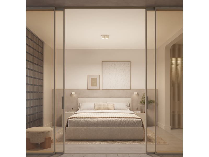  Applique riff beige gx53 aluminium moderne 6x10x12cm SL.3024 - Conforama B