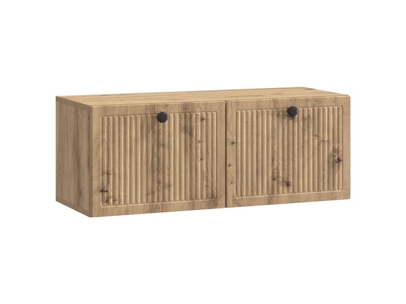 Meuble tv - banc tv - meuble de rangement mural 78,5 x 31 x 30 cm chêne artisanal - Conforama A