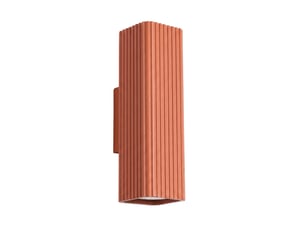 Applique rayo 20 ocre rouge aluminium moderne 20x6x8cm