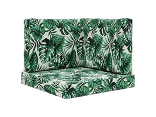 Coussin de canapé d'extérieur, coussin de chaise polyester motif feuilles cf54122