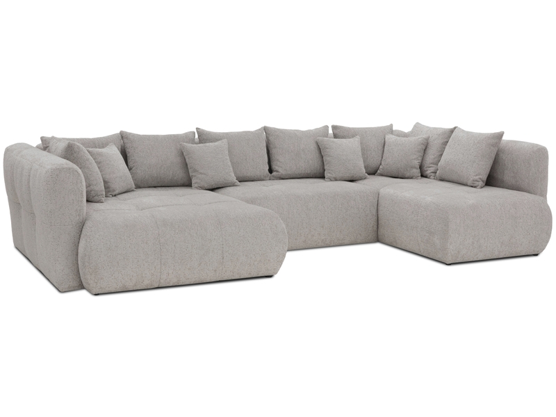  Canapé d'angle beige fixe 5 places  - Conforama B